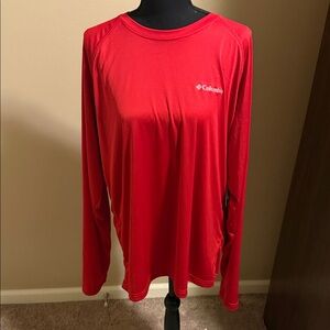 NWT Red Columbia Sportswear Men’s Long Sleeve Shirt
